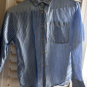 Blue Striped Men's Shirt